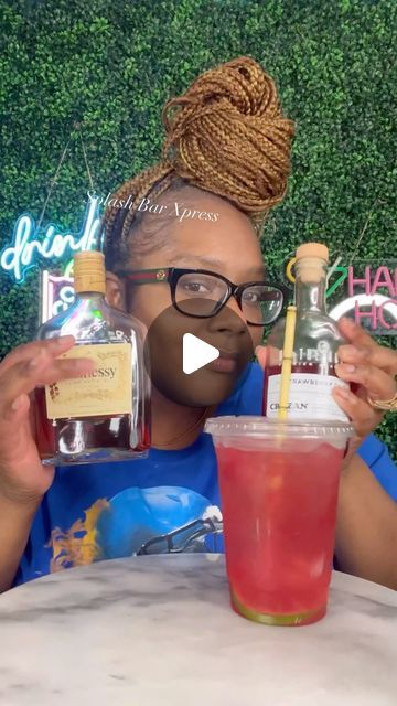 Frozen Hennessy Drinks, Henny Drinks Recipes, Strawberry Henny Recipe, Strawberry Hennessy Drink Recipe, Hennessy Drinks Recipes, Henny Drinks, Hennessy Margarita, Calypso Lemonade, Strawberry Hennessy