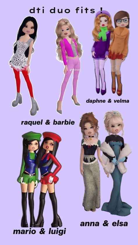 Dress To Impress Roblox Game Outfit Ideas Theme First Date, Usa Dress To Impress, Formal Dress To Impress, Dress To Impress Duo Outfits, Duo Dress, Daphne And Velma, Dti Hacks, Dti Ideas, Dti Fits