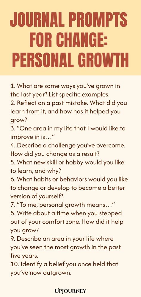 Explore these thought-provoking journal prompts to inspire lasting personal growth and positive change in your life. Reflect on your journey, goals, and aspirations through introspection and self-discovery. Embrace the power of writing as a tool for transformation. Start your journey towards self-improvement today with these impactful prompts designed to ignite reflection and growth within you. Connect with your inner self, cultivate mindfulness, and foster a deeper understanding of who you are Becoming A Positive Person, Journaling For Growth, Life Changing Journal Prompts, Dig Deeper Journal Prompts, Authenticity Journal Prompts, Journal Prompts For Self Improvement, Journal Prompts For Change, Language Journal Prompts, Journal Prompts For Men