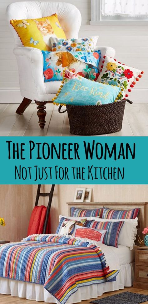 We all love the Pioneer Woman, and her designs are not just in the kitchen, there are home decor items for the entire house. Colorful home decor. #affiliate #pioneerwoman Pioneer Woman Lamps, Pioneer Woman Inspired Living Room, Pioneer Woman Bedroom Decor, Pioneer Woman Bathroom Ideas, Pioneer Woman Home Decor, Pioneer Woman Bedroom Ideas, Pioneer Woman Dining Room Decor, Pioneer Woman Living Room Decor, Pioneer Woman Living Room