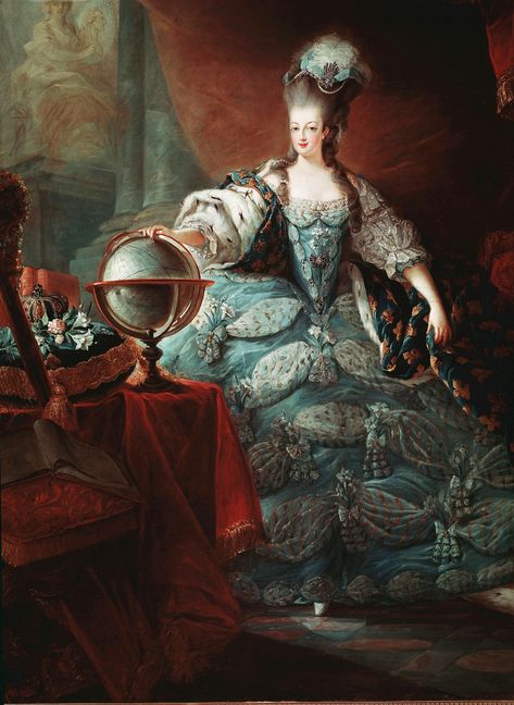 Portrait of Marie Antoinette, by Jean-Baptiste Gautier-Dagoty, 1775, Palace of Versailles, France. Marie Antoinette Portrait, Rose Bertin, Marie Antoinette Dresses, Fashion History Timeline, Antoinette Dress, Royal Diamond, French History, Palace Of Versailles, French Culture