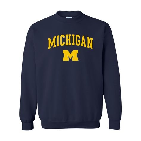 PRICES MAY VARY. EXCLUSIVE sweatshirt from Underground Printing, Printed and Designed in the USA. Unisex fit that's Perfect for Men and Women. Great addition to any wardrobe. HIGH QUALITY PRINTS Machine washable (We suggest you wash inside out for a longer lasting print). Whether you are tailgating at a Michigan football game, or in the stands cheering on the Wolverines Basketball team. Show off your Michigan Pride in this sweatshirt. Great for Christmas gifts, birthdays or just to treat yoursel Ucla Sweatshirt, University Clothes, Kentucky Shirts, Michigan Sweatshirt, Arch Logo, Michigan Football, Football Gear, College University, Branded Sweatshirts