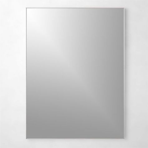 Modern Wall Mirrors: Round, Square & More | CB2 Cb2 Bathroom Mirror, Bedroom Cb2, Frame Bathroom, Rectangular Wall Mirror, Leather Mirror, Mantel Mirrors, Handmade Mirror, Black Wall Mirror, Silver Wall Mirror