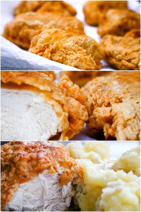 Gluten-Free Dairy-Free Southern Fried Chicken Recipe Dairy Free Fried Chicken Recipe, Easy Dairy Free Recipes, Chicken Recipes No Dairy, Creamy Garlic Butter Chicken, Southern Fried Chicken Recipe, Chicken Recipes Dairy Free, Gluten Free Fried Chicken, Recipes Dairy Free, Fried Chicken Breast Recipe