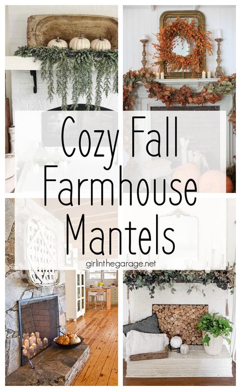 Thanksgiving Decor Fireplace, Autumn Mantel Decorating Ideas, Fall Decor Ideas For Fireplace, Autumn Fireplace Decor Ideas, Fireplace Ideas For Fall, Thanksgiving Mantels Fall Decorating, Layering Art On Mantle, Vintage Farmhouse Fall Decor, How To Decorate A Mantle For Fall