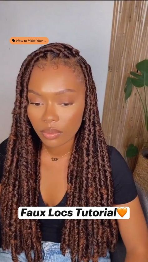 Faux Locs Tutorial, Locs Tutorial, Voice Of Hair, Cabello Afro Natural, Meagan Good, Big Box Braids Hairstyles, Faux Locs Hairstyles, Hair Twist, African Hair Braiding Styles