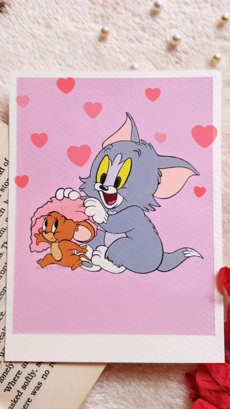 Polaroid Painting, Tom Et Jerry, Disney Canvas Art, Disney Canvas, Canvas Aesthetic, Trippy Painting, Hippie Painting, Disney Art Drawings, Simple Canvas Paintings