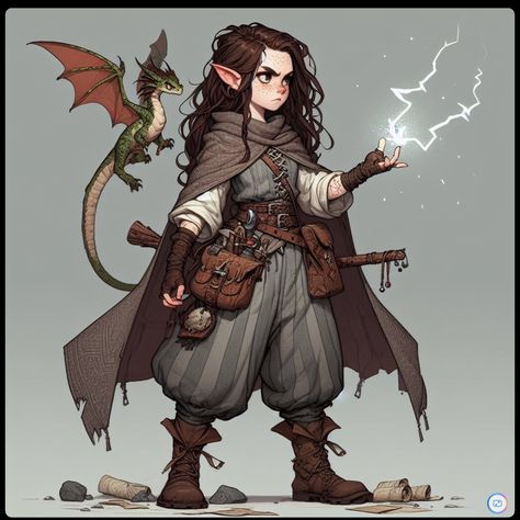 Gnome Druid Female, Dungeons And Dragons Characters Art, Pathfinder Summoner, Female Gnome Character Art, Female Gnome Dnd, Dnd Barbarian Character Design, Forest Gnome Dnd Female, Dnd Halfling Female, Gnome Dnd Character Design