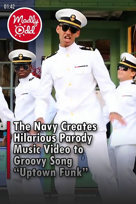 ▷▷Mark Ronson and Bruno Mars broke records when their song “Uptown Funk.” The midshipmen in the Navy located in Annapolis, Maryland, recreate the song and music video and base it around their hometown. #Annapolis #Sailors #Navy #Parody via @madlyoddcom