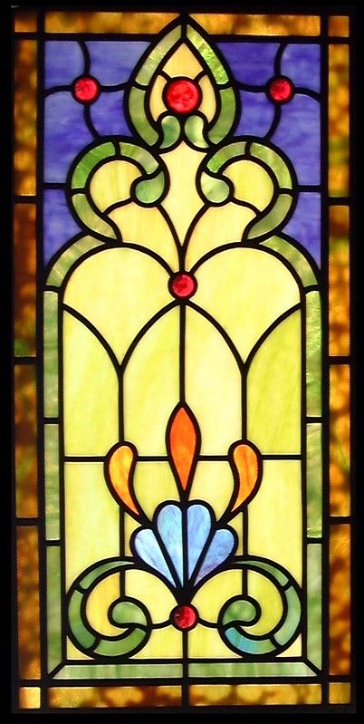 Small Gothic Stained Glass Window | This small panel, with a… | Flickr Glass Graphics, Stained Glass Windows Church, Diy Stained Glass Window, Plastic Jewellery, Gothic Windows, Stained Glass Church, Glass Window Art, Stained Glass Window Panel, Office Home Decor