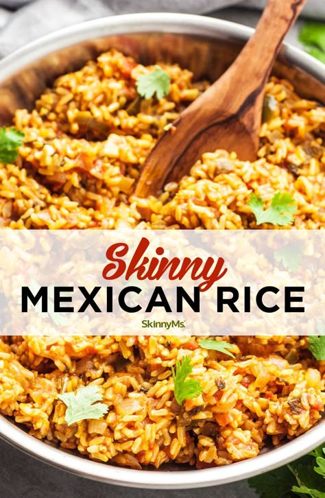 Low Calorie Mexican Rice, Ww Rice Recipes, Low Sodium Mexican Rice, Skinnyms Recipes, Rice Recipes Mexican, Healthy Mexican Rice, Mexican Rice Recipe, Mexican Rice Recipes, Easy Skillet Meals