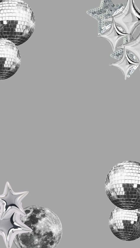 Mirrorball Background, Silver Wallpaper Iphone, Stargirl Wallpaper Aesthetic, Disco Balls Aesthetic, Invitaciones Aesthetic, Disco Party Invitations, Disco Ball Wallpaper, Basic Shapes Design, Fb Background