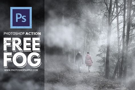 Fog Effect Photoshop Action (FREE) - Photoshop Supply Witch Pics, Free Photoshop Overlays, Fog Effect, Photography Overlays, Sparkler Photography, Photoshop Tutorials Free, Cool Photoshop, Photoshop Brushes Free, Photoshop Filters