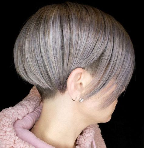 Very Short Bob with Undercut Bob With Undercut, Short Bob With Undercut, Bob Undercut, Undercut Bob Haircut, Very Short Bob, Male Haircuts Curly, Black Bob Hairstyles, Undercut Bob, Bob Hairstyles For Thick