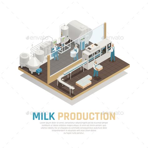 Milk Factory, White Square Frame, Shower Images, Factory Interior, Flat Icons Set, Milk Shop, Architecture Model House, Pink Bottle, Milk Production