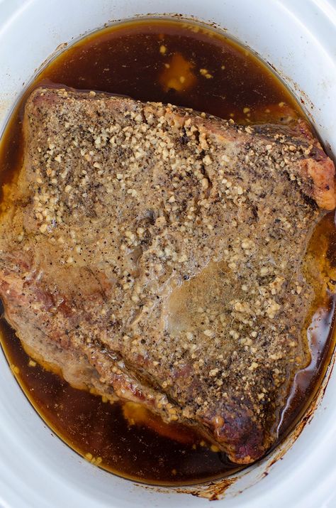 Slow Cooker Beef Brisket Recipe (3 Ingredient CrockPot recipe!) Brisket In Crock Pot, Beef Brisket Recipes Crockpot, Brisket Recipes Crockpot, Easy Brisket Recipe, Slow Cooker Brisket Recipes, Slow Cooker Beef Brisket, Brisket Crock Pot, Beef Brisket Recipe, Slow Cooker Brisket