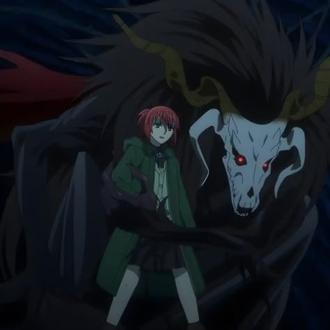 Elias And Chise Anime, Nature Witch Wallpaper, Elias Ainsworth X Hatori Chise, The Ancient Magus Bride Chise, Chise X Elias, Magnus Bride, Wolf’s Rain, Chise Hatori, Elias Ainsworth