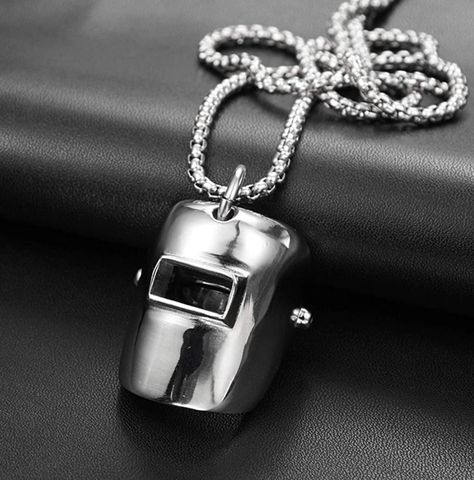 Welder Jewelry, Bones Bracelet, Mask Necklace, Korean Jewelry, Rock Punk, Long Pendant Necklace, Mens Accessories Jewelry, Classic Jewelry, Stainless Steel Pendant