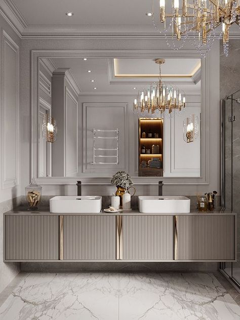 luxury bathroom
luxury bathroom accessories
modern luxury bathroom design Classical Bathroom Design, Classic Bathroom Design Luxury, Neo Classical Bathroom, Classic Modern Bathroom, New Classic Bathroom, Modern Classic Bathroom Design, Neoclassical Bathroom, Modern Classic Bathroom, تصميم دورة مياه