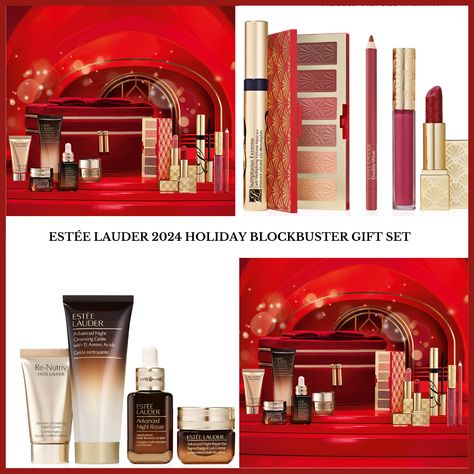 Estée Lauder 2024 Holiday Blockbuster Gift Set Estee Lauder Gift Set, Tilbury Makeup, Skincare Habits, Charlotte Tilbury Makeup, Estee Lauder Gift, Makeup News, Makeup Gift Sets, Estee Lauder Makeup, Advanced Night Repair