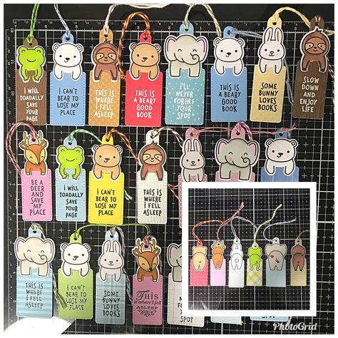 Sloth Bookmark, Bookmarks Diy Kids, Bear Bookmark, Homeschool Art Projects, Fabric Bookmarks, Homemade Bookmarks, Kids Study Desk, Bookmarks Diy, Handmade Bookmarks Diy