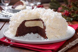 Enjoy a grown-up version of the classic lunchbox treat with our Snowball Cake recipe. This Snowball Cake will be sure to bring back fond memories Snowball Cake Recipe, Snowball Cake, Vegan Steak, Devils Food Cake Mix Recipe, Lunchbox Treats, Snow Ball, Kraft Recipes, Christmas Food Desserts, Kraft Heinz