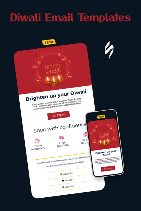 Create professional, responsive emails fast with no HTML skills. Follow us on Pinterest for more inspiration and tips. 🤗 #diwali #stripoemail #emailnewsletter #emailtemplates #emaildesign #emailmarketing #digitalmarketing Advertising Campaign Design, Mailer Design, Car Advertising Design, Campaign Design, Holiday Emails, Email Template Design, Responsive Email, Email Newsletter Design, Holiday Campaign