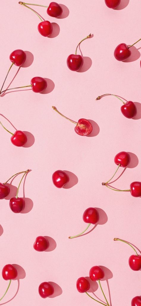 Cherry Phone Background, Cherry Pop Aesthetic, Pink Iphone Asthetics, Cherry Iphone Wallpaper Aesthetic, Spring Asthetics Wallpaper, Aesthetic Wallpaper Iphone Lock Screen, Cherry Wallpaper Aesthetic Iphone, Cherry Background Aesthetic, Cherry Iphone Wallpaper