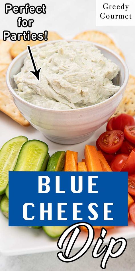 Cheese Chip Dip, Blue Cheese Dip Recipe, Blue Cheese Recipes, Cheese Dip Recipe, Homemade Dips, Blue Cheese Dip, Blue Cheese Sauce, Cheese Dip Recipes, Cream Cheese Dips