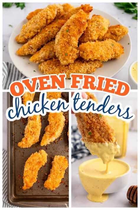 Breading Chicken Tenders, Crispy Chicken Tenderloin Recipes, Oven Fried Chicken Recipes Crispy, Oven Baked Fried Chicken Tenders, Oven Fried Chicken Tenderloins, Homemade Chicken Tenders Oven, Good Seasoning For Chicken, Easy Oven Fried Chicken Tenders, Crispy Oven Chicken Tenders