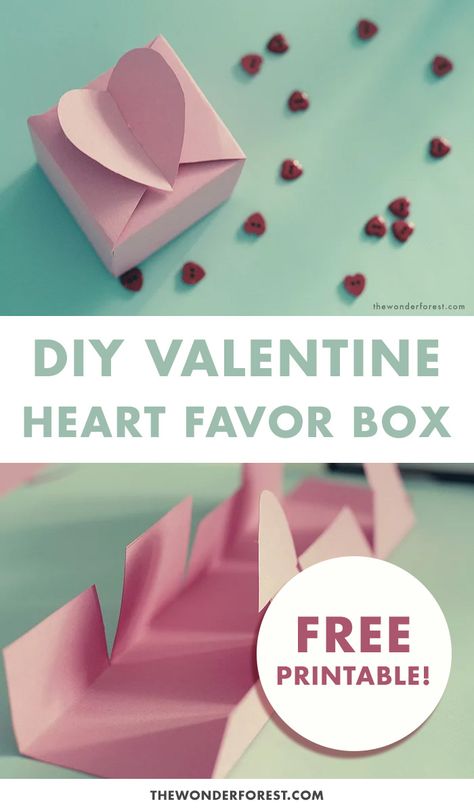 Valentines Candy Boxes Diy, Valentines Treat Boxes Sweets Diy, Diy Heart Box How To Make, Heart Shaped Box Diy, Valentines Homeschool, Heart Box Diy, Diy Valentine Boxes, Diy Valentine's Treats, Treat Boxes Diy