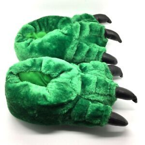 Unisex Novelty Monster Claw Animal Slippers Hulk Green | eBay Monster Animal, Character Monster, Monster Slippers, Animal Slippers, Green Animals, Green Monsters, Fur Slippers, Grey Green, Green Light