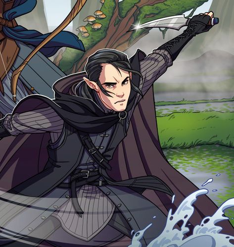 Vaxildan Keyleth, Vox Machina Origins, Fjord Critical Role Art, Mighty Nein Memes, Critical Role Official Character Art, Kashaw Vesh Critical Role, Vox Machina, Aesthetic Blue, Gender Envy