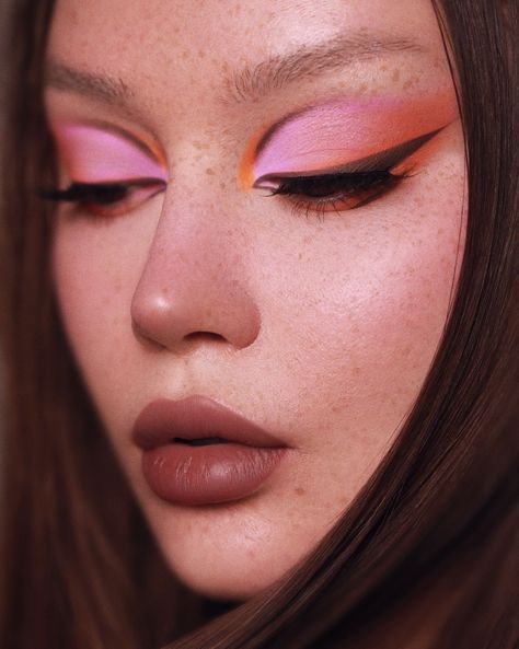 #pridemakeup #pridemonth #pride #makeupeditorial #eyemakeup #glowingmakeup #editorialmakeup #beatthatface #makeupdolls #beautyeditorial #glammakeup #aestheticmakeup #pinkmakeup #orangemakeup Orange Makeup, Lip Blush, Pride Makeup, Face Art Makeup, Cheek Stain, Makeup Is Life, Dope Makeup, Makeup Eye Looks, Glowing Makeup