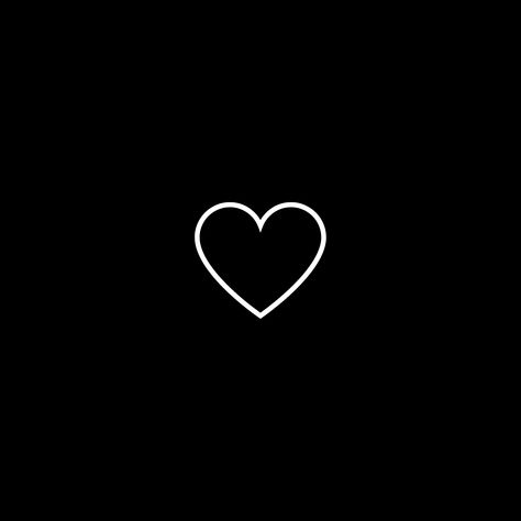 Heart on black background White Heart Outline, Black Outline Heart, Bts Black And White, Instagram Heart, Black And White Heart, Heart Outline, Black Phone Wallpaper, Iphone Black, Heart Background