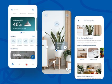 Re-Design IKEA App Concept by Adin Yanuar for Pixelz Studio on Dribbble Ikea App, Hotel Booking App, Creative Market Design, App Concept, Mobile App Design Inspiration, Directory Design, Booking App, App Design Inspiration, Learning Design