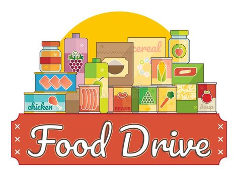 Food Drive charity movement logo vector illustration. With non perishable foods , #sponsored, #charity, #movement, #Food, #Drive, #logo #ad Can Drive Poster Ideas, Thanksgiving Animation, Food Drive Poster, Movement Logo, Drive Poster, Drive Logo, Non Perishable Foods, Non Perishable, Food Donation