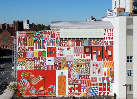 Art Projects on Behance Nyc Murals, Barry Mcgee, Morris Dancing, Call Art, Visual Poetry, Outdoor Art, Street Artists, Painting Tools, Urban Landscape