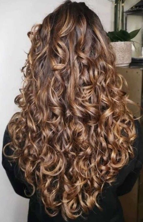 Pelo Ondulado Natural, Natural Curly Hairstyles, Curly Blonde Hair, Long And Short Hair, Dyed Curly Hair, Highlights Curly Hair, Brown Curly Hair, Brown Hair Inspo, Colored Curly Hair