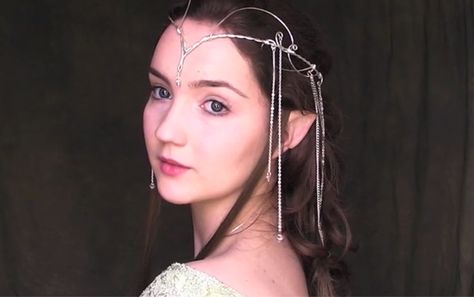 Arwen Makeup Tutorial http://www.youtube.com/watch?v=zAiMZ0mAkiQ Arwen Makeup Tutorial, Arwen Makeup, Elvish Hairstyles, Pixie Fashion, Enchanted Forest Theme, Forest Theme, Girly Stuff, Enchanted Forest, Girly Things