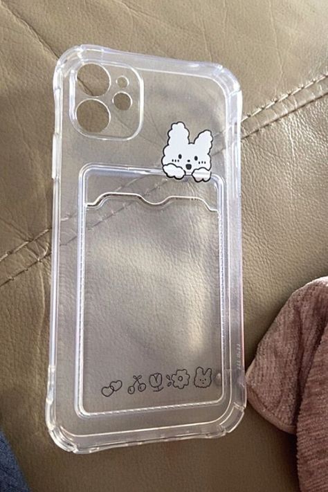 Funny Rabbit Case With Card Holder Apple Wallet, Phone Apps Iphone, Cute Iphone Cases, Funny Rabbit, Iphone Case Collection, Cute Iphone, Gaming Tech, Apple Phone Case, Card Holder Case