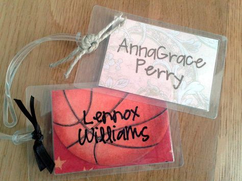 We use bag tags all the time to label our little girl’s diaper bags and our boys’ lunch boxes and sports bags. Here’s a great way to make bag tags yourself on the cheap! You will … Sports Bag Tags Diy, Diy Bag Tags, Volleyball Bag Tags, Boys Lunch Boxes, Luggage Tags Diy, Sports Bag Tags, Volleyball Bag, Make Bag, Sports Ideas