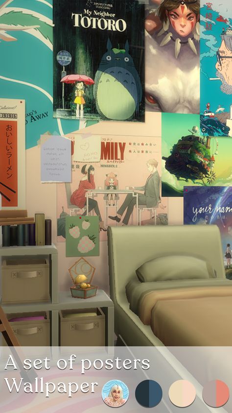 Free Sims 4 Build Cc, Sims 4 Couch Bed Cc, Totoro Sims 4, The Sims4 House Download, Poster Cc Sims 4 Patreon, Sims 4 Cc Posters Decor Anime, Video Games Sims 4 Cc, The Studio Ghibli Movie Override Sims 4, Sims 4 Gallery Wall Cc