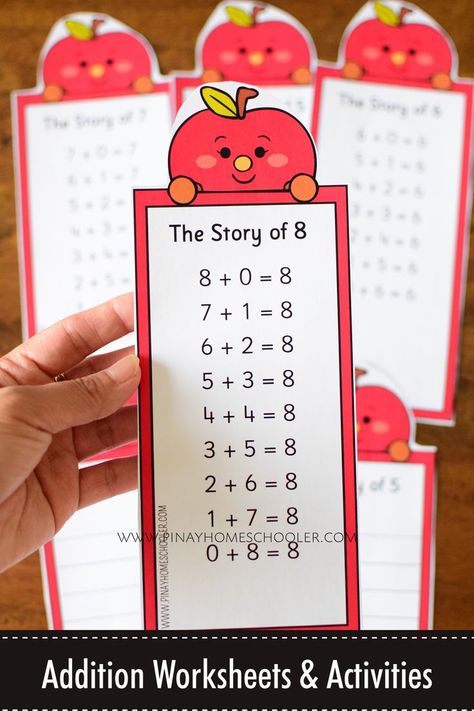 Add In Any Order First Grade Activities, Addition Activities For Grade 2, Grade 1 Activities Fun Games, Addition For Grade 1, Addition Facts To 10 Worksheets, Addition Activities For First Grade, Addition Craftivity First Grade, Addition Worksheets Grade 1, Addition Worksheets First Grade