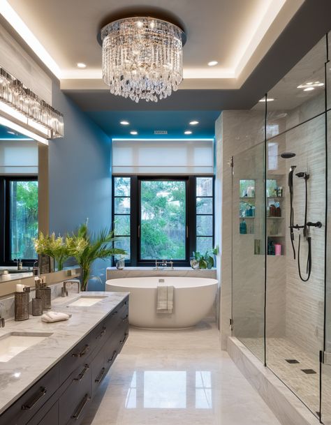 45 Modern Bathroom Ideas To Elevate Your Home Design Kohler Bathroom Design, Small Bathroom Renovations Master, Large Bathroom Remodel Ideas, Large Bathroom Design Ideas, Master Bathrooms Luxury Modern, Dream Bathrooms Luxury Modern, Bathroom Ideas Natural, Dream Bathroom Luxury, Bathroom Ideas Modern Luxury