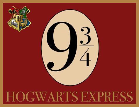 Platform 9 3/4 Sign, Harry Potter Shower, Harry Potter Sign, Harry Potter Printables Free, Harry Potter Free, Imprimibles Harry Potter, Harry Potter Platform, Cumpleaños Harry Potter, Stile Harry Potter