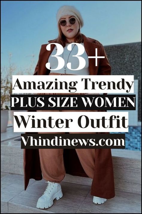 Découvrez 33 idées de tenues d'hiver confortables et élégantes pour femmes grande taille. Restez au chaud avec style cet hiver grâce à des vêtements tendance adaptés à toutes les occasions, du casual au chic. Inspirez-vous pour créer des looks parfaits en associant manteaux douillets, écharpes XXL et bottes élégantes. 

#WinterFashion #PlusSizeStyle #CozyOutfits #ChicAndCurvy #ColdWeatherOutfits #LayeringLooks #CurvyInStyle #SweaterWeather #WinterWardrobe #SizeInclusive Plus Size Coat Outfits, Plus Size Winter Coats For Women, Oversized Coat Outfit Winter, Winter Outfits For Plus Size, Plus Size Women Outfits, Outfit For Plus Size Women, Outfit For Plus Size, Curvy Winter Outfits, Cozy Winter Outfit