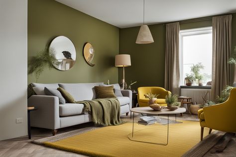 what-color-carpet-goes-with-olive-walls Overtly Olive Living Room, Green Paint Swatches, Olive Living Room, Olive Walls, Olive Green Couches, Olive Living Rooms, Olive Green Paint, Olive Green Paints, Olive Green Walls