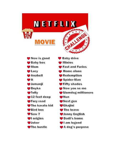 #netflix #netflixandchill #movies #amazing A list of movie to watch in Netflix Such as: Drama Movies,Family Movies,Romance and series. Ever wonder what movies you should watch? Well here is a Netflix challenge with variety of movie for you to watch 🥰 Family Movies On Netflix Best, Netflix Kids Movies, Netflix Challenge, Netflix Family Movies, Netflix Movies For Kids, Movies Romance, I Origins, 1980s Tv Shows, Netflix Kids