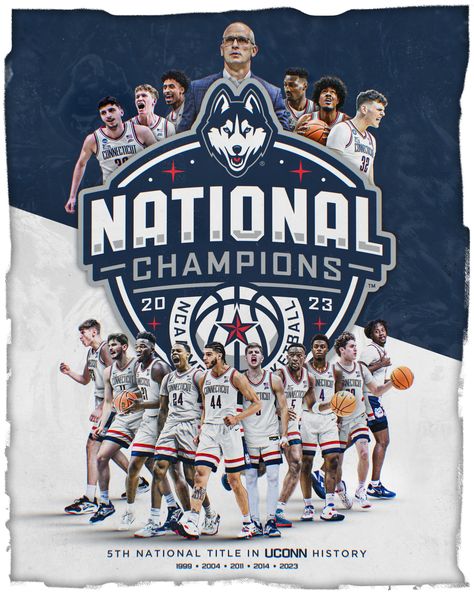 Champions Graphic, Uconn Womens Basketball, Sports Design Ideas, Uconn Huskies, Sport Poster Design, Timeline Design, Sports Marketing, High School Sports, Sports Graphics